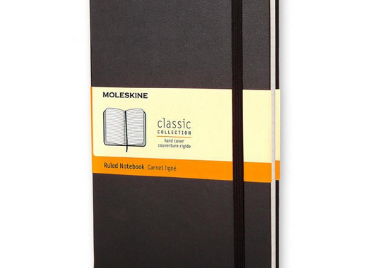 Блокнот Moleskine Classic Pocket A6 96 листов черный в линейку на сшивке (90x140 мм)